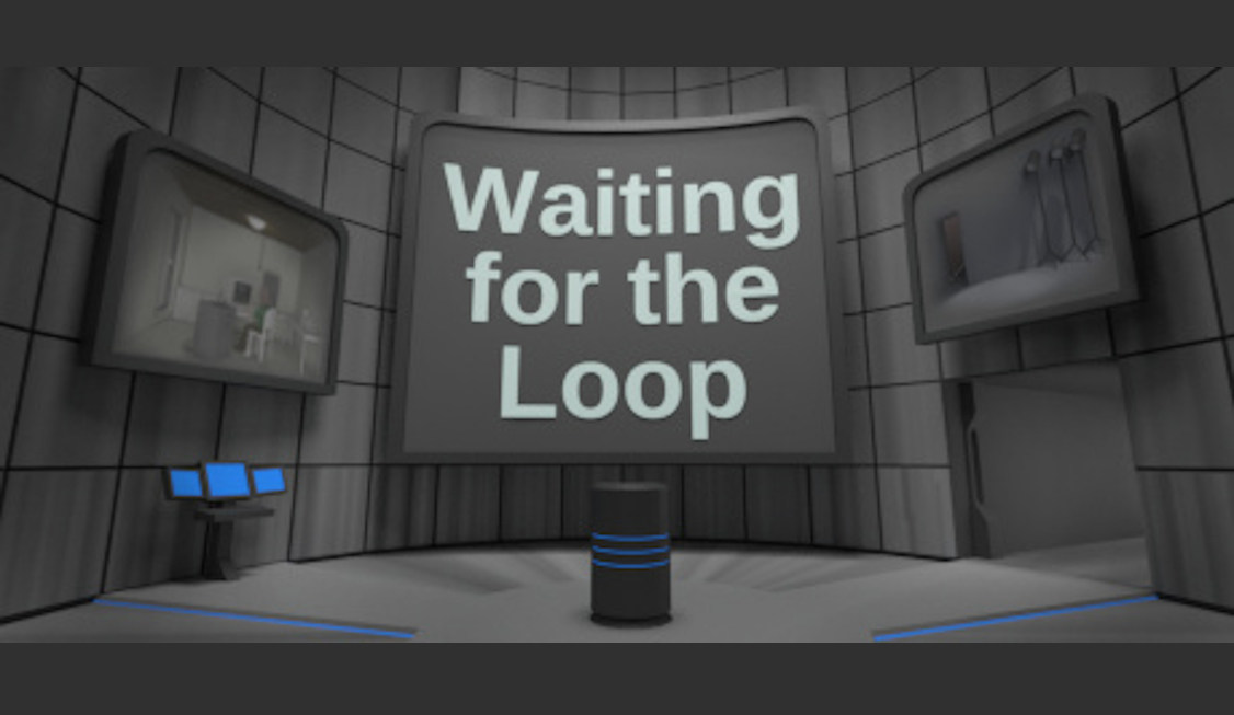 Title screen of the video game Waiting for the Loop